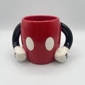 Disney Mickey Mouse Two Button Ceramic Coffee Mug with Dual Arm Handles Galerie